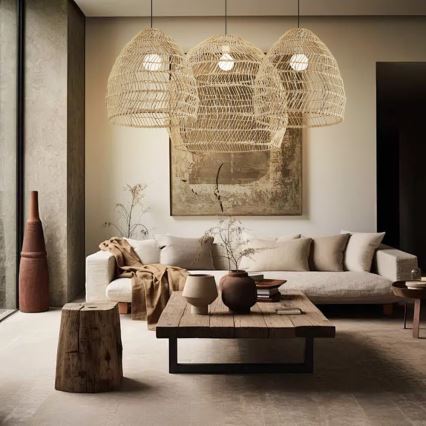 BOHO DELICADO -riippuvalaisin johdolla, 1x E27/40W/230V, halkaisija 38 cm