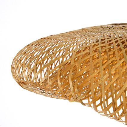 Kattokruunu johdossa HILO 1xE27/40W/230V halkaisija 80 cm bambu