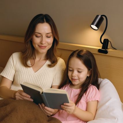 Säädettävä klipsivalaisin PUNTO 1xGU10/9W/230V musta