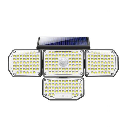 LED aurinkokenno seinävalo anturilla LED/5W/5,5V IP65