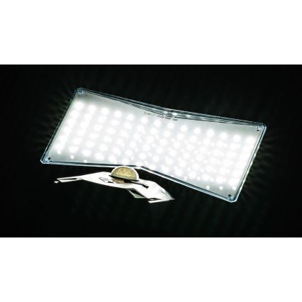 LED-seinäaurinkovalaisin anturilla LED/2,6W/5,5V IP65 musta