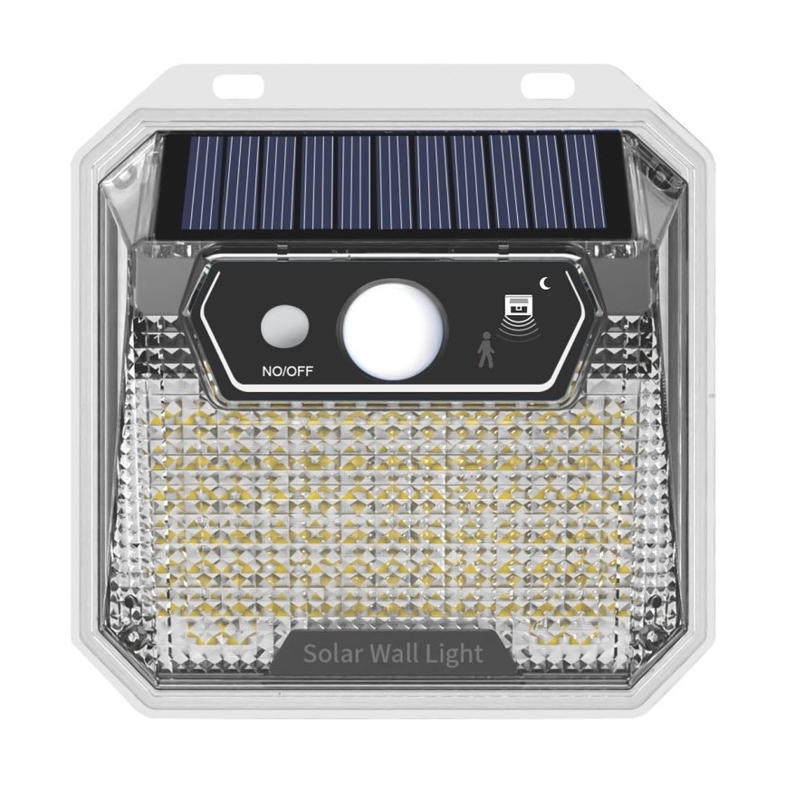 LED aurinkokenno seinävalo anturilla LED/3W/5,5V IP65