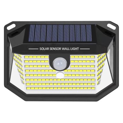 LED aurinkokenno seinävalo anturilla LED/4W/5,5V IP65