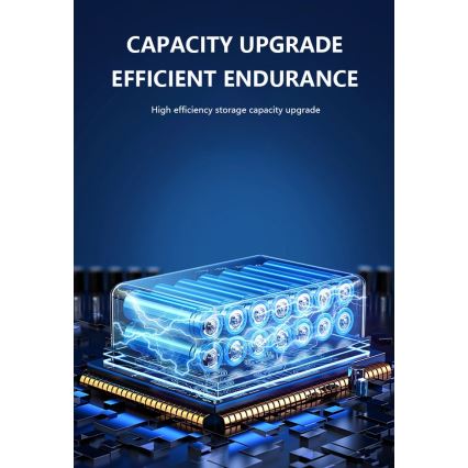 LED aurinkokennoseinävalaisin anturilla LED/2W/5V IP54 1300 mAh