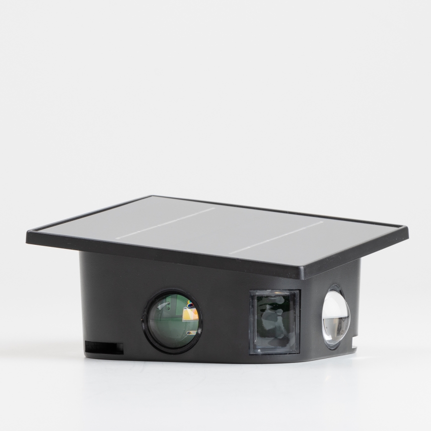 LED aurinkokennoseinävalaisin anturilla LED/2W/5V IP54 1300 mAh