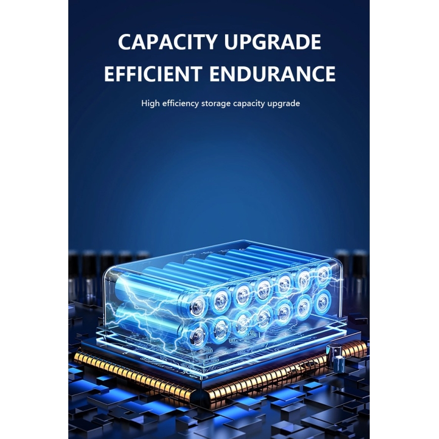 LED aurinkokennoseinävalaisin anturilla LED/2W/5V IP54 1300 mAh