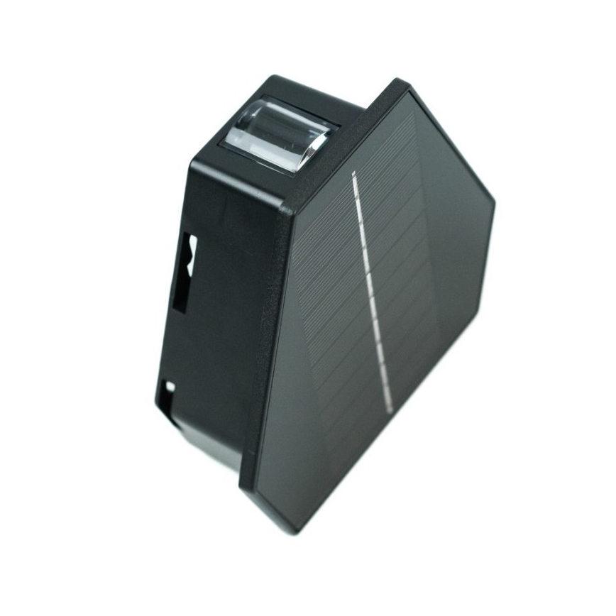 LED aurinkokennoseinävalaisin anturilla LED/2W/5V IP54 1300 mAh