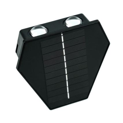 LED aurinkokennoseinävalaisin anturilla LED/2W/5V IP54 1300 mAh