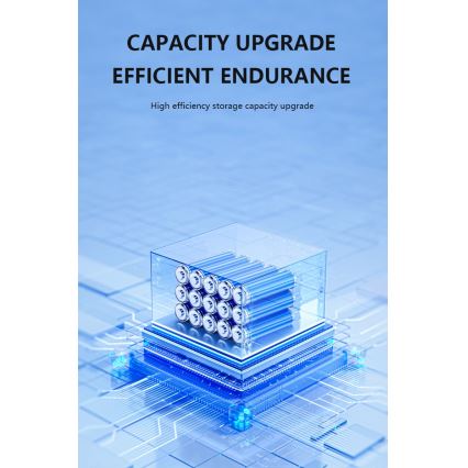 LED aurinkokennoseinävalaisin anturilla LED/2W/5V IP54 1300 mAh
