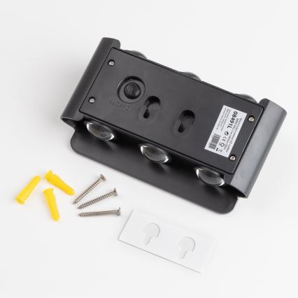 LED aurinkokennoseinävalaisin anturilla LED/2W/5V IP54 1300 mAh