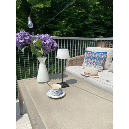 LED himmennettävä ulkokäyttöön tarkoitettu aurinkokennovalo anturilla LED/4W/5V IP44 3600 mAh