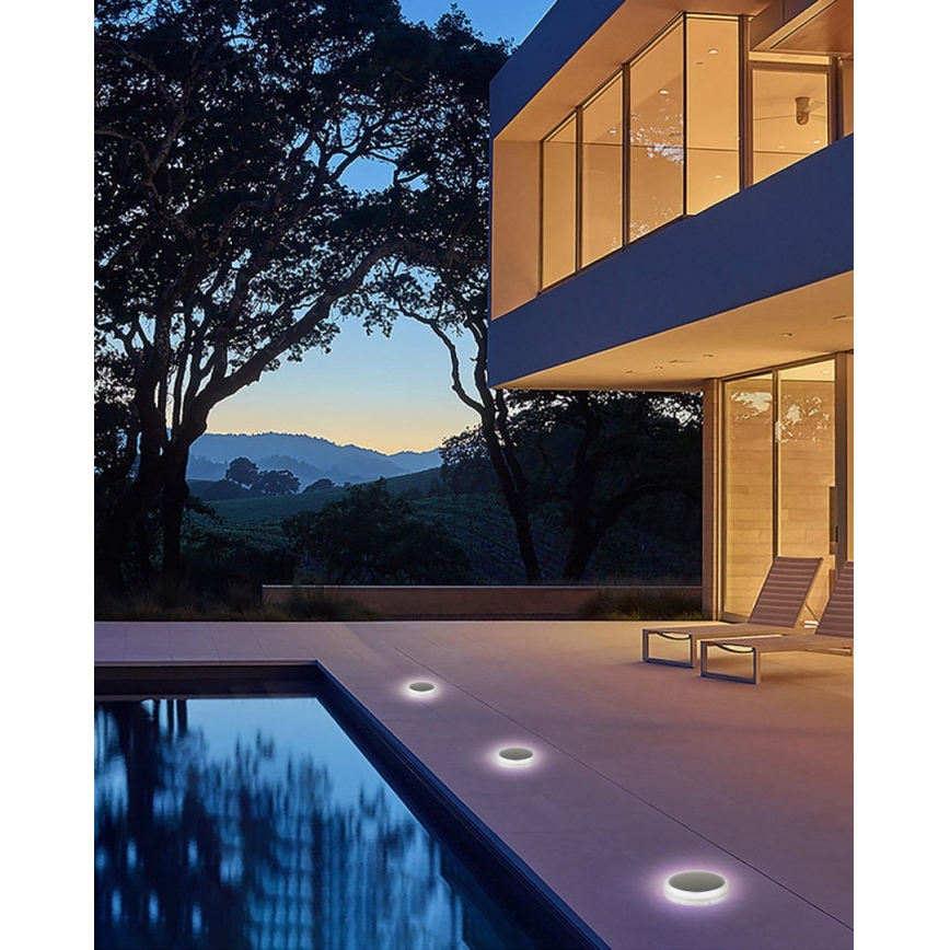 LED Ulkovalaisin aurinkokennolla ja sensorilla LED/0,4W/3,2V IP54 500 mAh