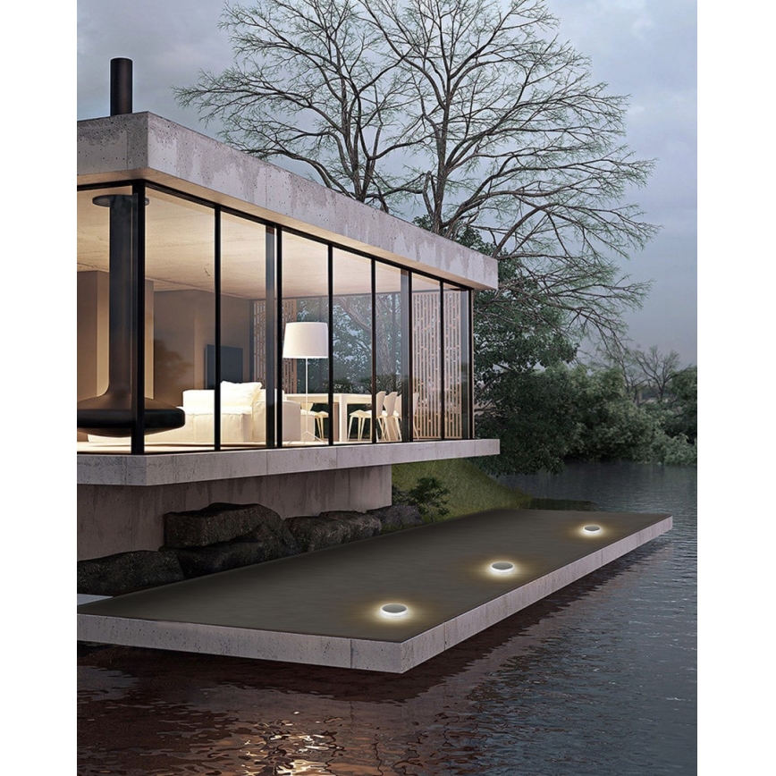 LED Ulkovalaisin aurinkokennolla ja sensorilla LED/0,4W/3,2V IP54 500 mAh