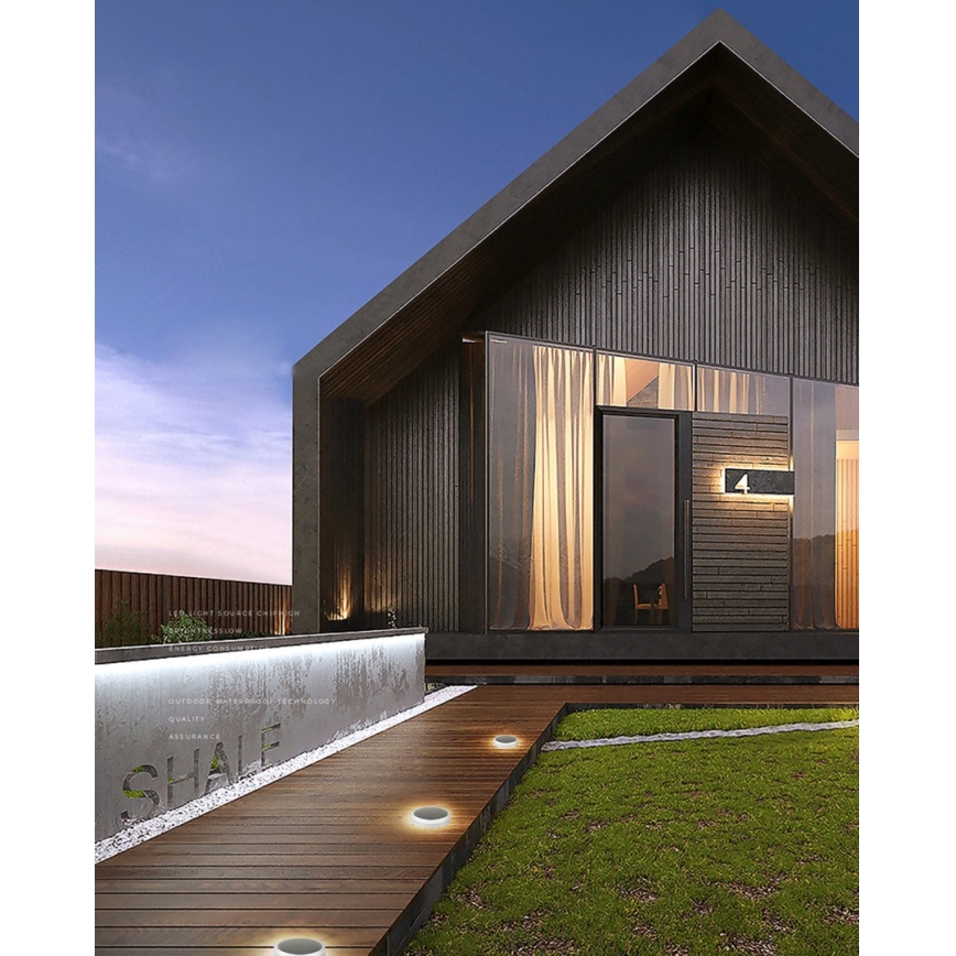 LED Ulkovalaisin aurinkokennolla ja sensorilla LED/0,4W/3,2V IP54 500 mAh