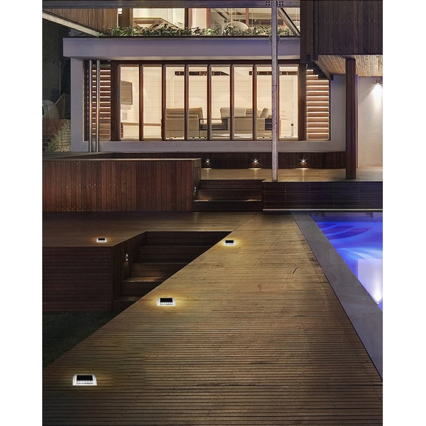 LED Ulkovalaistus aurinkokennolla ja sensorilla LED/0,03W/1,2V IP54 800 mAh