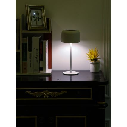 LED himmennettävä ulkokäyttöön tarkoitettu aurinkokennovalo LED/4W/5V 3600mAh IP44