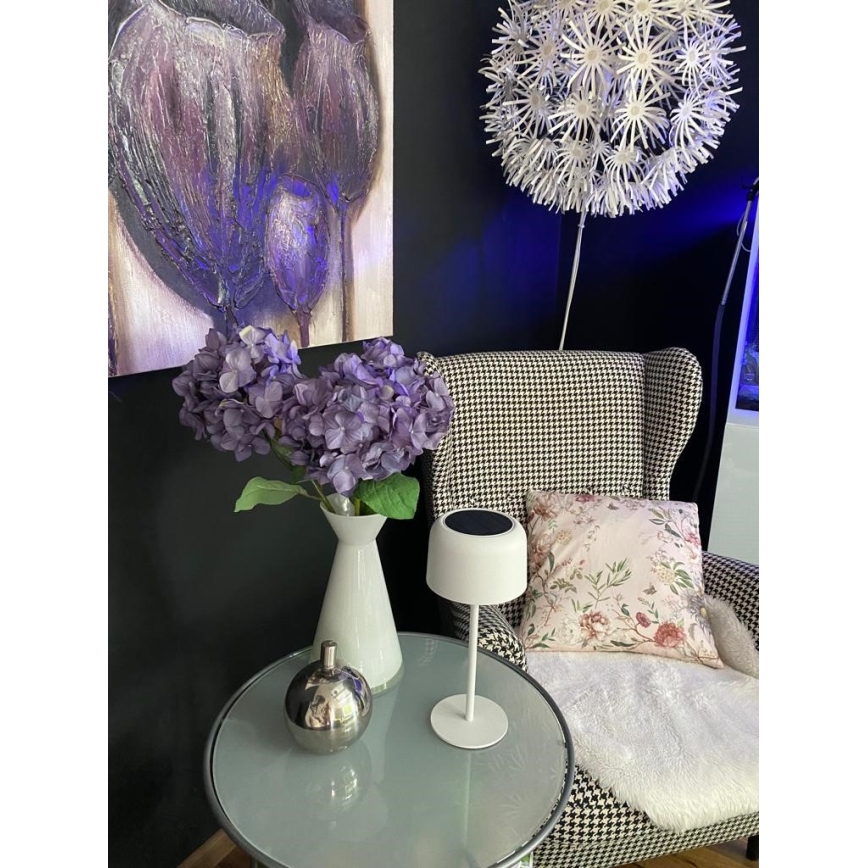 LED himmennettävä ulkokäyttöön tarkoitettu aurinkokennovalo LED/4W/5V 3600mAh IP44