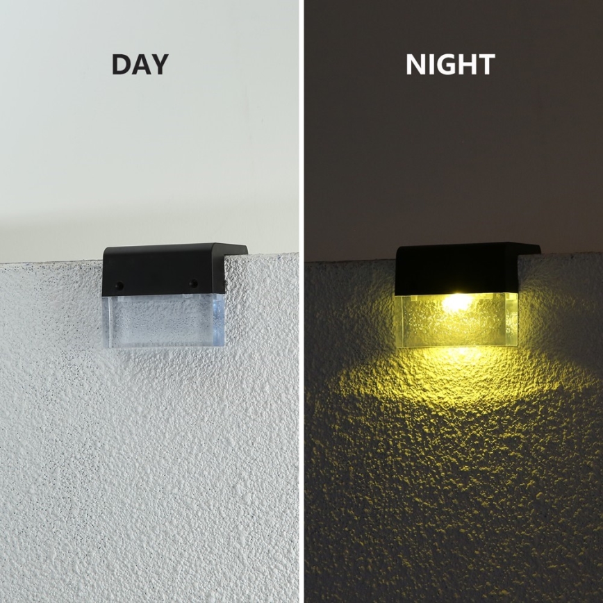 SARJA 2 kpl LED RGB aurinkokäyttöinen seinävalaisin LED/1W/1,2V 3500K IP65 600 mAh