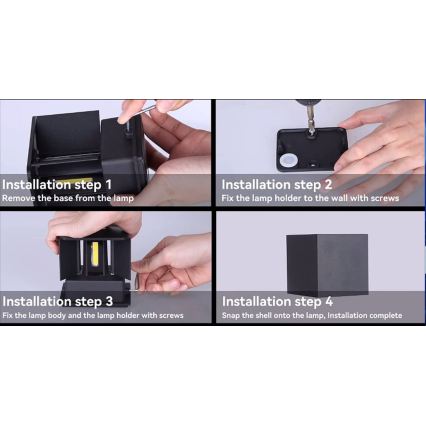 Immax 08510L - LED-ulkovalaisin DICE LED/6W/230V 3000K IP65