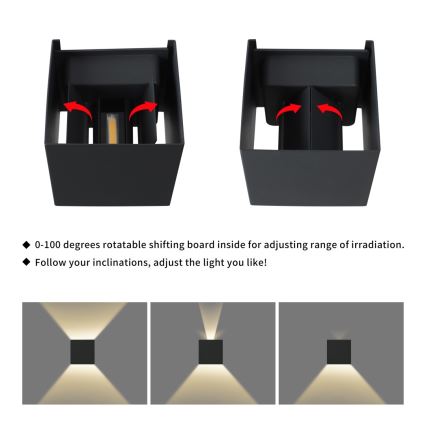 Immax 08510L - LED-ulkovalaisin DICE LED/6W/230V 3000K IP65