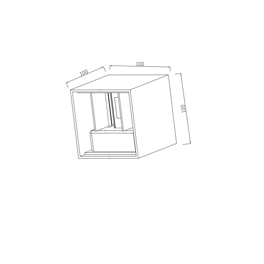 Immax 08510L - LED-ulkovalaisin DICE LED/6W/230V 3000K IP65