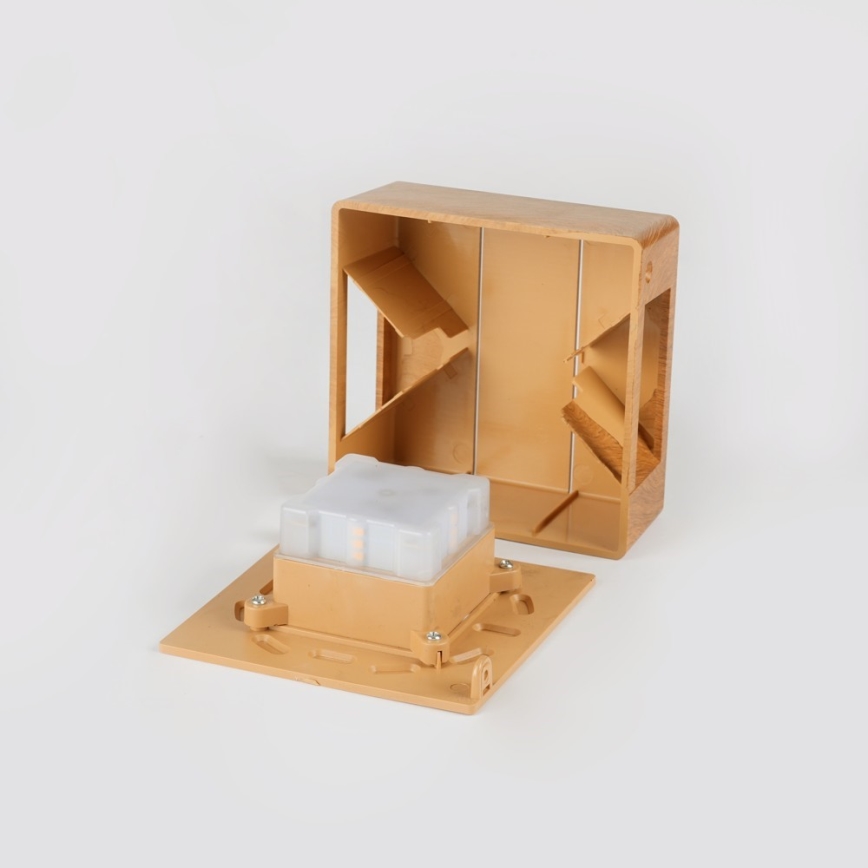 LED-ulkoseinävalaisin LUXLINE LED/6W/230V 3000K IP54 tammi