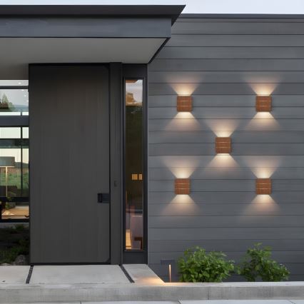 LED ulkoseinävalaisin LUXLINE 6W/230V 3000K IP54 pähkinänvärinen