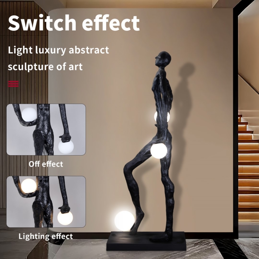 Lattiavalaisin SILUETTE 3xE27/60W/230V 185 cm Aura