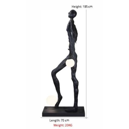 Lattiavalaisin SILUETTE 3xE27/60W/230V 185 cm Aura