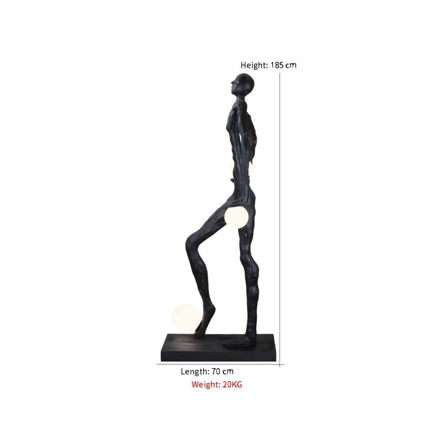 Lattiavalaisin SILUETTE 3xE27/60W/230V 185 cm Aura