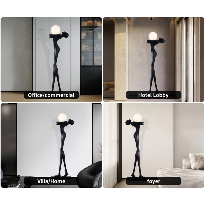 Lattiavalaisin SILUETTE 1xE27/25W/230V 175 cm Human Woman