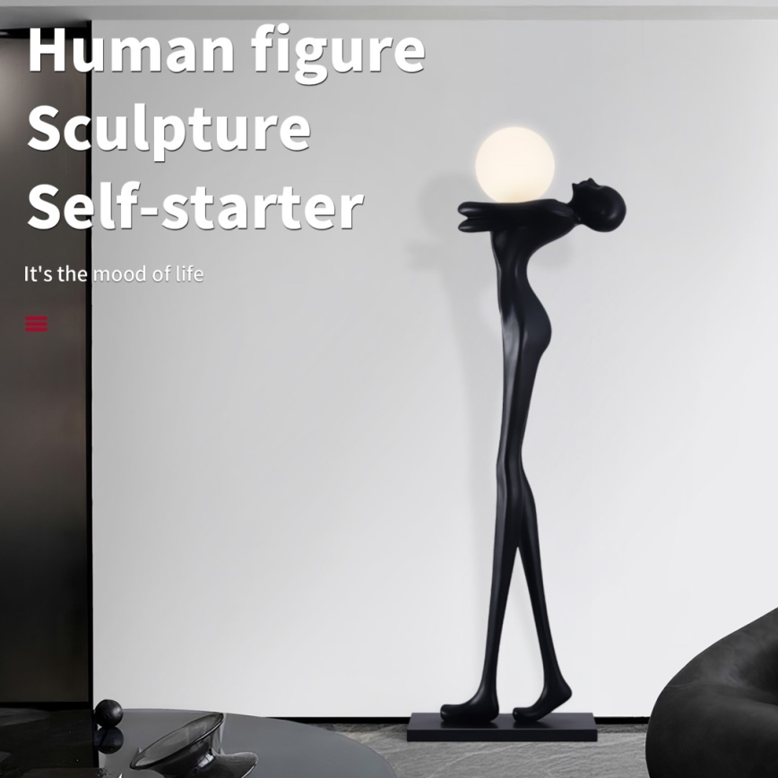 Lattiavalaisin SILUETTE 1xE27/25W/230V 175 cm Human Woman