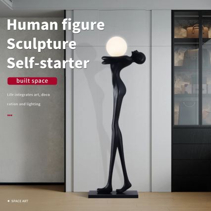 Lattiavalaisin SILUETTE 1xE27/25W/230V 175 cm Human Woman