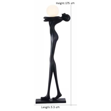 Lattiavalaisin SILUETTE 1xE27/25W/230V 175 cm Human Woman