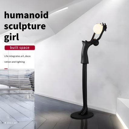 Lattiavalaisin SILUETTE 1xE27/25W/230V 210 cm Human Girl