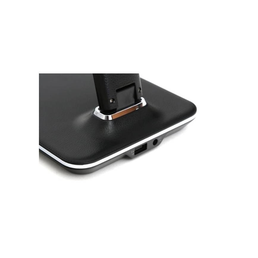 Himmennettävä LED-pöytävalaisin näytöllä LED/9W/230V/12V musta