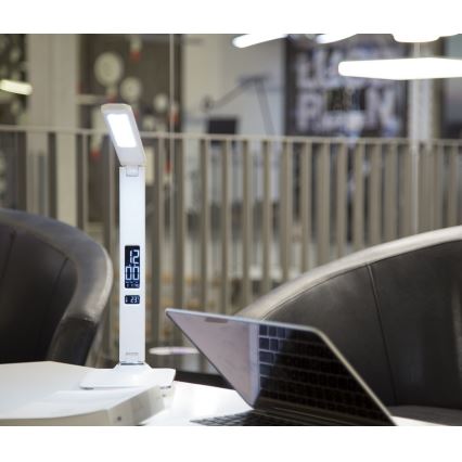 LED-pöytälamppu näytöllä LED/9W/230V valkoinen