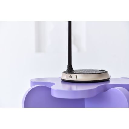 LED himmennettävä pöytävalaisin langattomalla latauksella FINCH LED/9W/12/230V ruskea/kulta