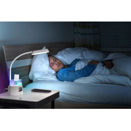 LED RGBW Himmennettävä pöytävalaisin kynän pidike FALCON LED/10W/5V