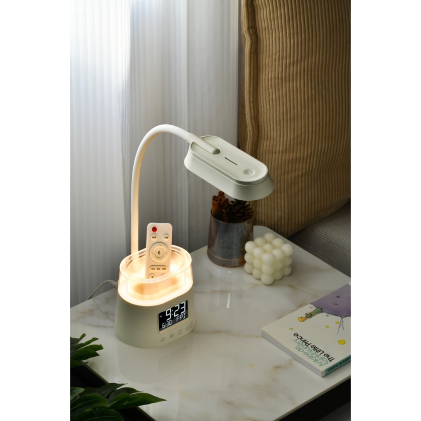 LED RGBW Himmennettävä pöytävalaisin kynän pidike FALCON LED/10W/5V