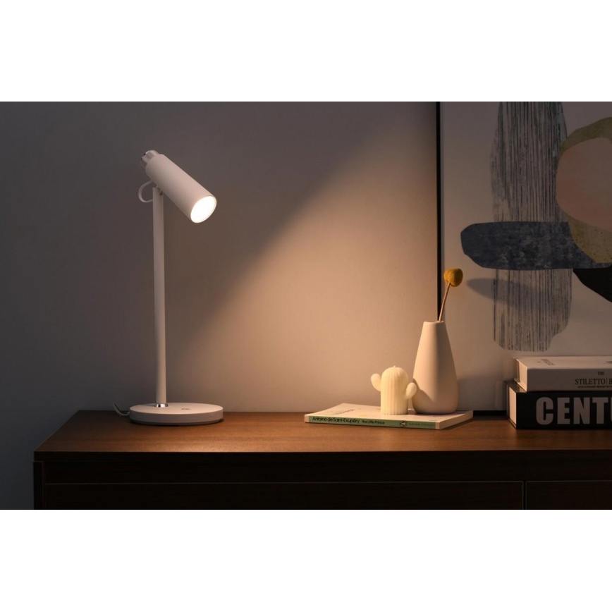 Himmennettävä LED-pöytävalaisin kanssa langaton Qi lataus TIT LED/12W/230V valkoinen