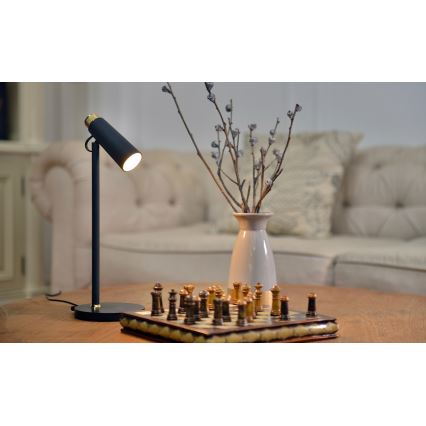 Himmennettävä LED-pöytävalaisin kanssa langaton Qi lataus TIT LED/12W/230V musta