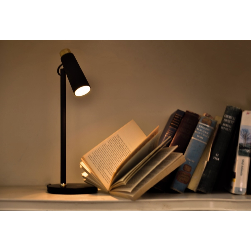 Himmennettävä LED-pöytävalaisin kanssa langaton Qi lataus TIT LED/12W/230V musta