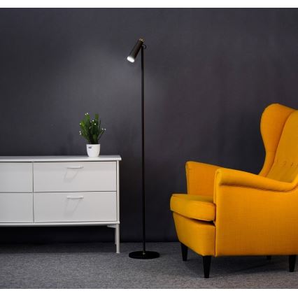 Himmennettävä LED-lattiavalaisin TIT LED/6W/230V musta