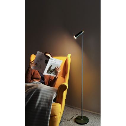 Himmennettävä LED-lattiavalaisin TIT LED/6W/230V musta