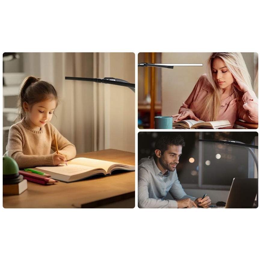 LED Joustava himmennettävä monitorivalo OFFICE LED/24W/230V 2700-6300K CRI 95