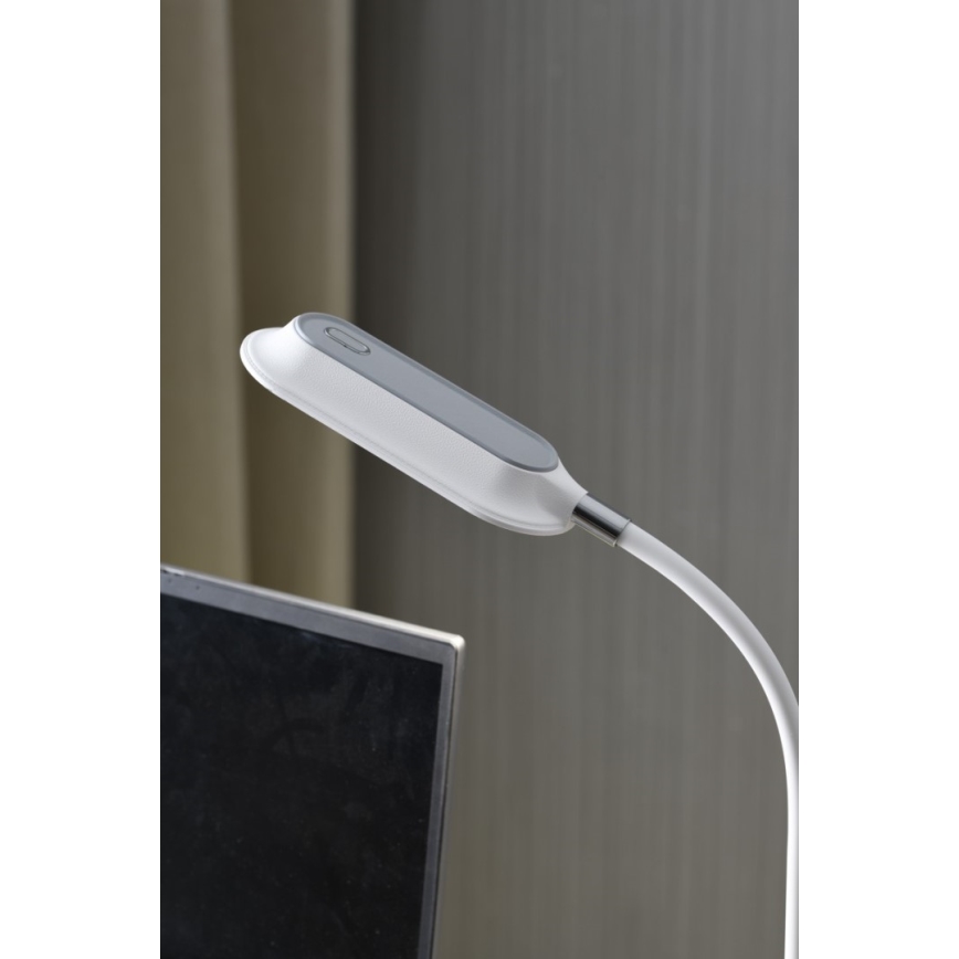 LED+CCT himmennettävä pöytävalaisin klipsillä CLIP LED/7,5W/230V 3000/4200/5000K valkoinen