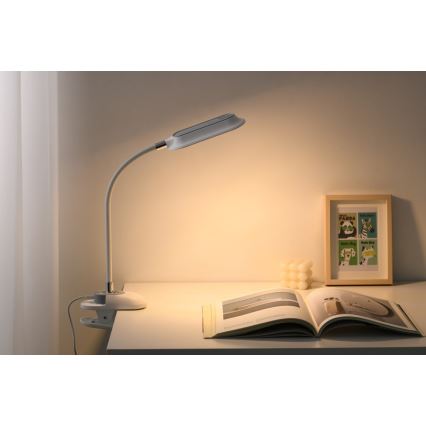 LED+CCT himmennettävä pöytävalaisin klipsillä CLIP LED/7,5W/230V 3000/4200/5000K valkoinen