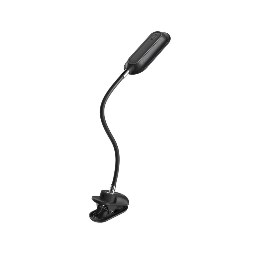 LED+CCT Himmennettävä pöytälamppu klipsillä CLIP LED/7,5W/230V 3000/4200/5000K musta