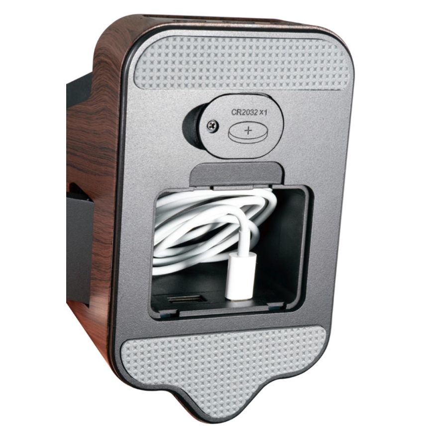 LED+CCT himmennettävä pöytävalaisin langattomalla QI-latauksella IDEAL LED/8W/230V 2700/4000/5000K ruskea